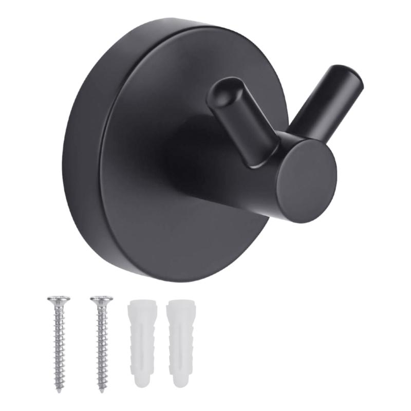 Double Hook Wall Mount Corrosion Resistant Stainless Steel Bathroom Kitchen Supplies 1
Double Hook Wall Mount Corrosion Resistant Stainless Steel Bathroom Kitchen Supplies 1