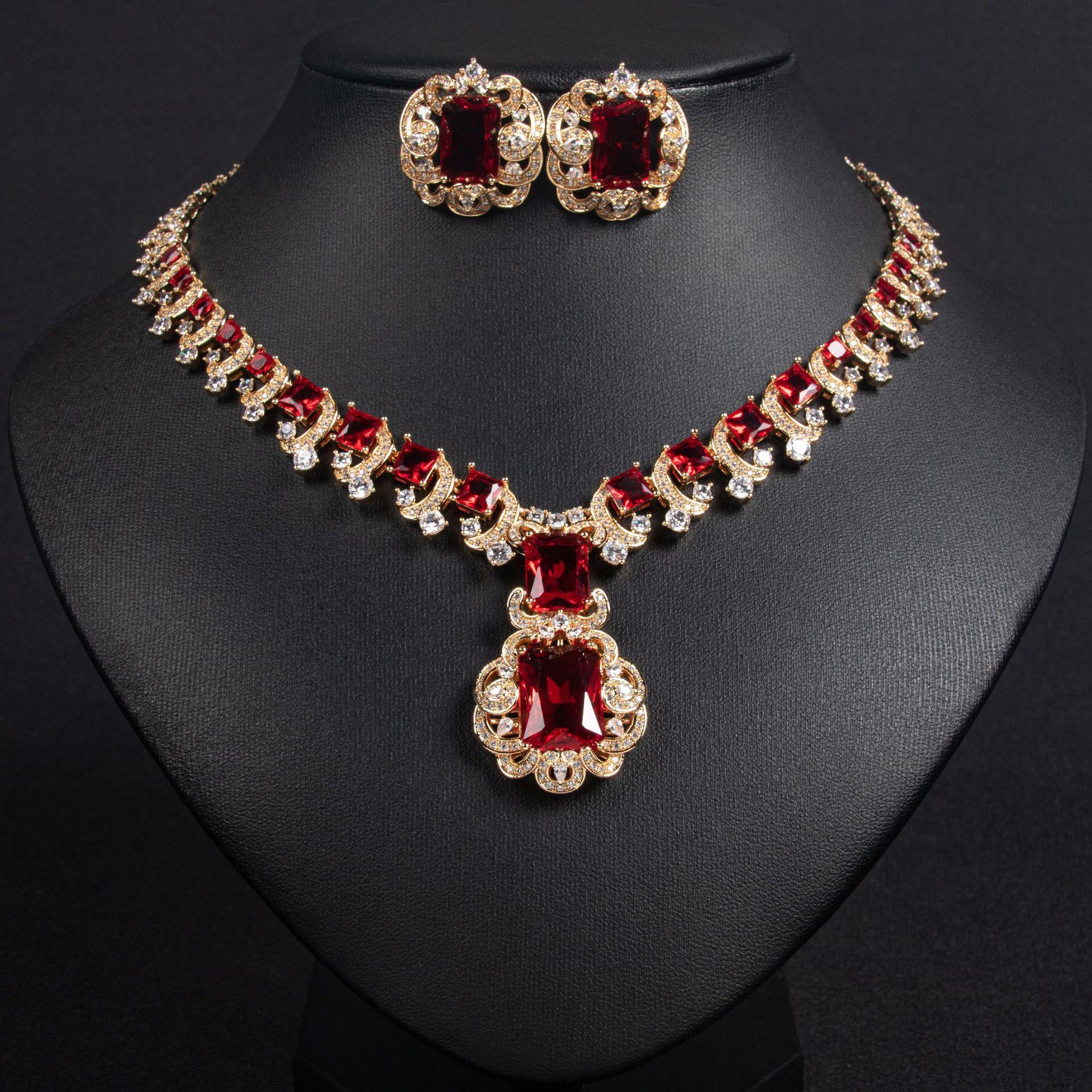 Summer Hundred Dress Accessories Luxury High Charming Ladies Zirconia Jewellery Necklace Earrings Set Party Wedding Dinner M-357 resizable
Summer Hundred Dress Accessories Luxury High Charming Ladies Zirconia Jewellery Necklace Earrings Set Party Wedding Dinner M-357 resizable