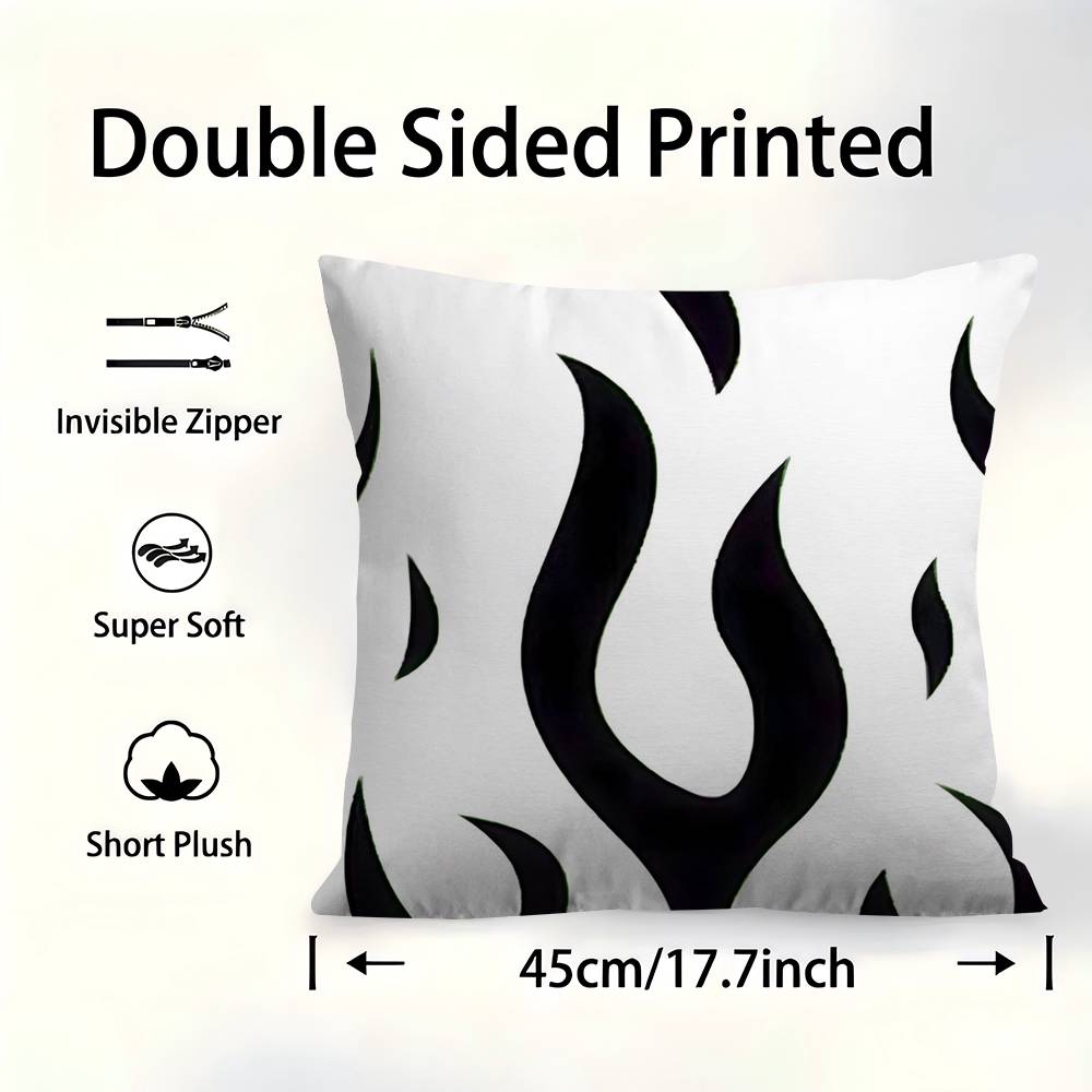 Black And White Flame Pillowcase Toon Gift Cushion Cover Bedroom Home Sofa Chair Seat Decor Pillow Case 30x30 cm
Black And White Flame Pillowcase Toon Gift Cushion Cover Bedroom Home Sofa Chair Seat Decor Pillow Case 30x30 cm