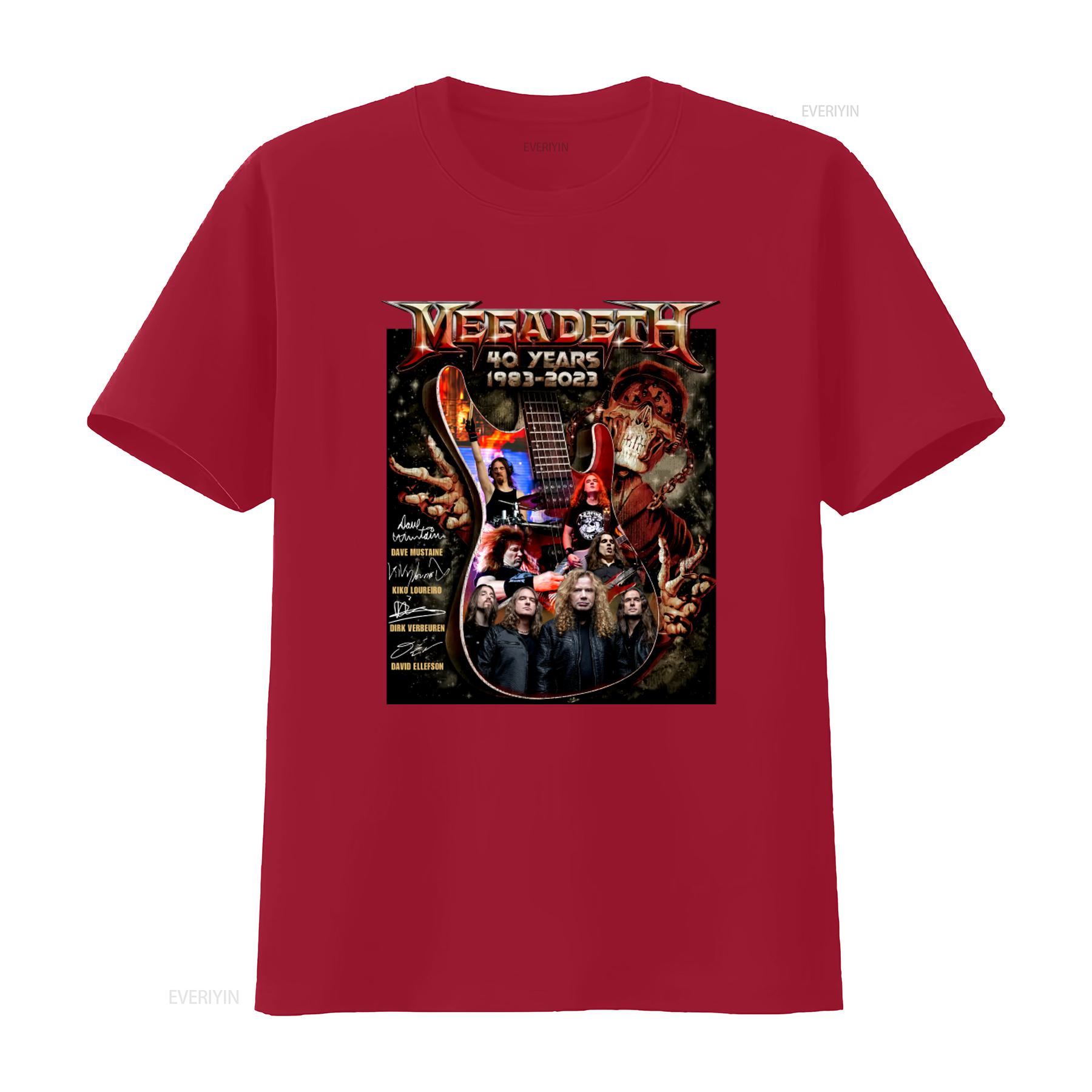 Megadeath T Shirt 40 Years 1983 2023 Rock Music Band Guitar Skull Design Idea vintage Washed Soft Stretched Comfortable Casual S
Megadeath T Shirt 40 Years 1983 2023 Rock Music Band Guitar Skull Design Idea vintage Washed Soft Stretched Comfortable Casual S