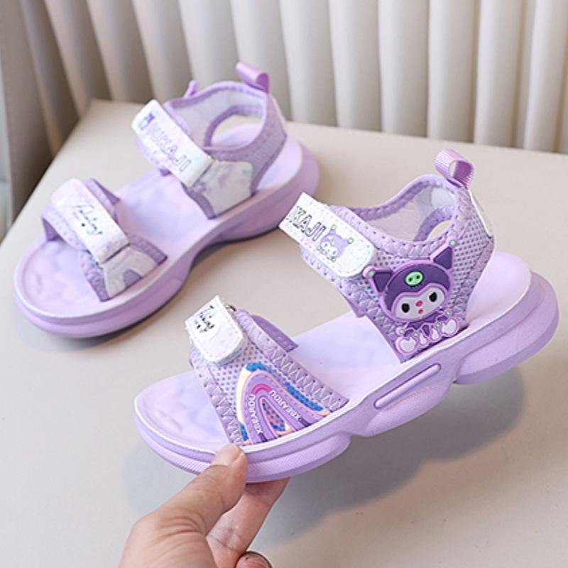 Girls princess-style sandals, anti-slip solid soft sole, elementary school girls trendy beach shoes for summer. 25 фиолетовый
Girls princess-style sandals, anti-slip solid soft sole, elementary school girls trendy beach shoes for summer. 25 фиолетовый