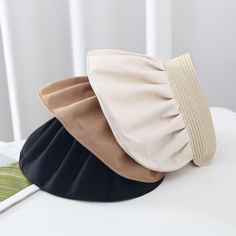 Girl Visor Hat Large Brim UV Protection Sunscreen Hat Empty Top Cap Summer Sun Cap Women Sun Hat
Girl Visor Hat Large Brim UV Protection Sunscreen Hat Empty Top Cap Summer Sun Cap Women Sun Hat