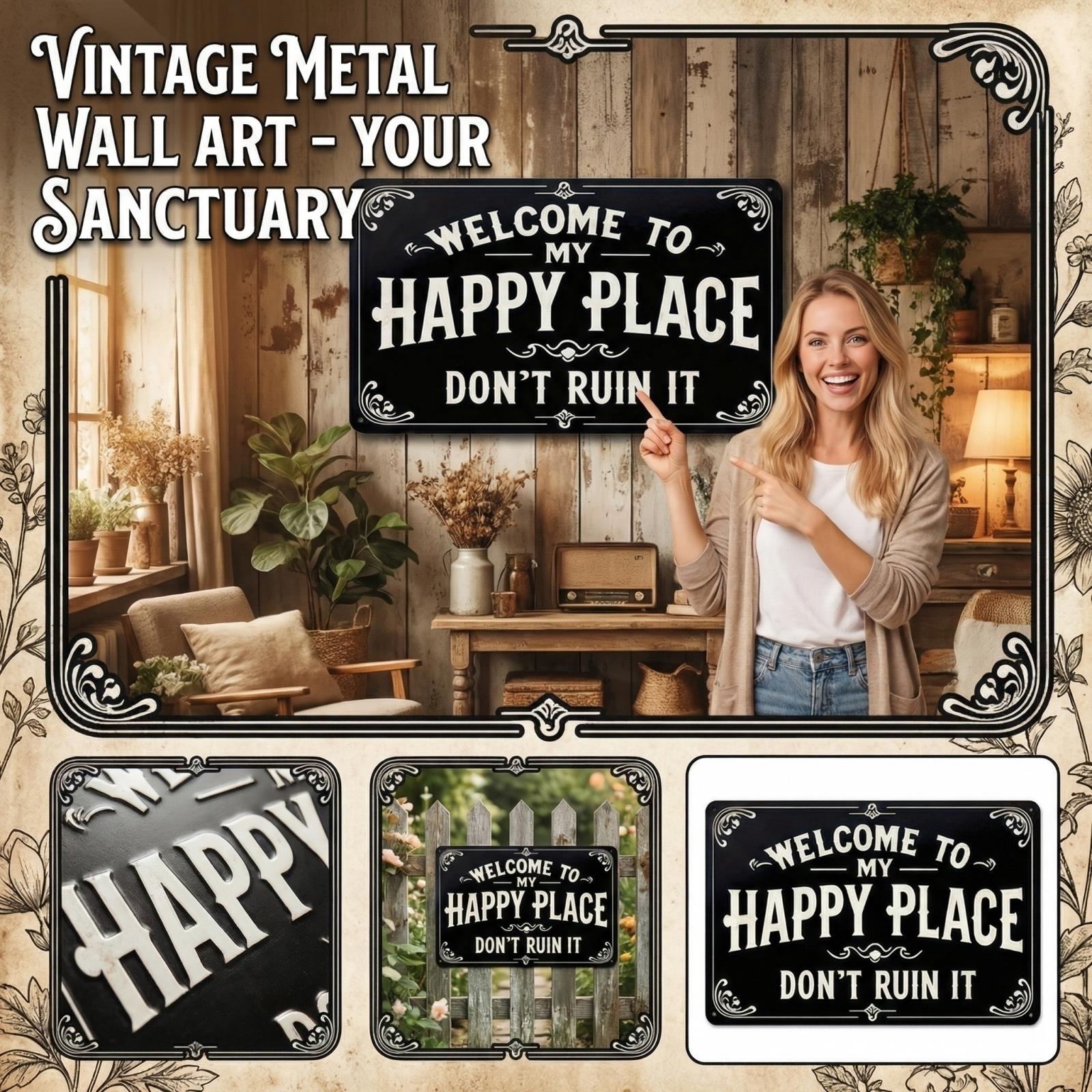 Welcome Sign For Front Door Round Metal Welcome To My Happy Place Plaque For Home Bedroom Kitchen Dining Or Bar Decor B
Welcome Sign For Front Door Round Metal Welcome To My Happy Place Plaque For Home Bedroom Kitchen Dining Or Bar Decor B