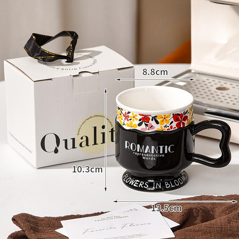 Французская ретро кружка высокого класса, высококлассная, легкая роскошь, кофейная чашка для пары, керамический подарок, женская чашка высокого качества 400ml
Французская ретро кружка высокого класса, высококлассная, легкая роскошь, кофейная чашка для пары, керамический подарок, женская чашка высокого качества 400ml