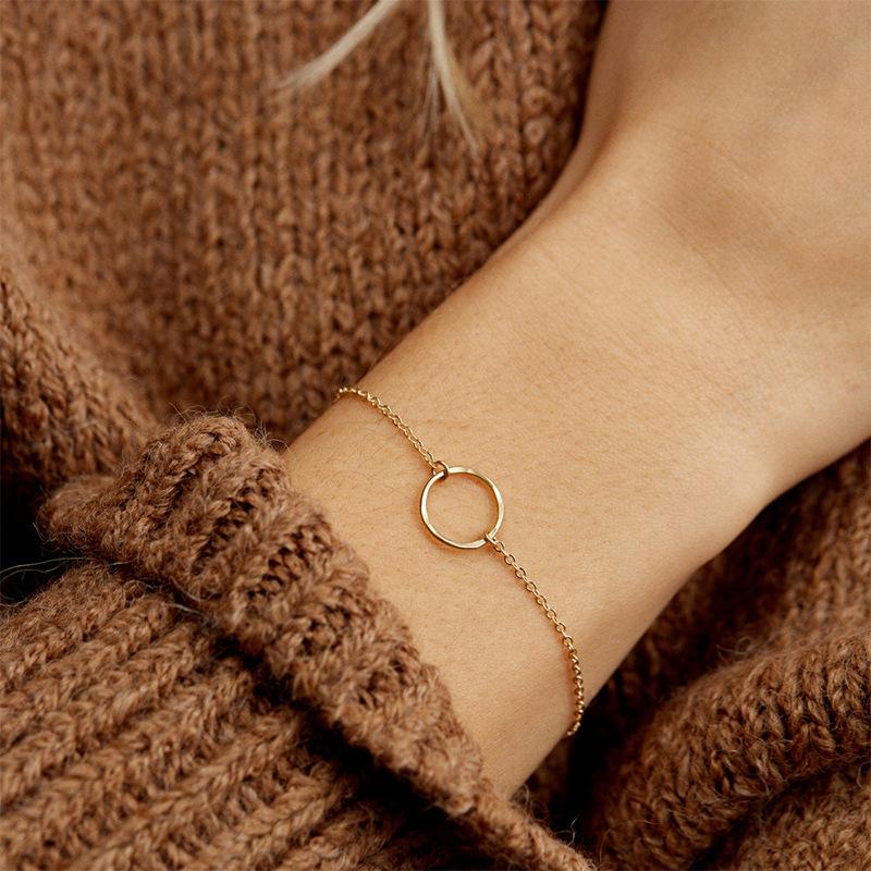 Stainless Steel Gold-Plated Hammered Hollow Bracelet - European & American Fashion
Stainless Steel Gold-Plated Hammered Hollow Bracelet - European & American Fashion