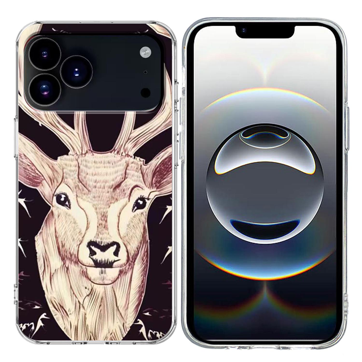 For iPhone 17 Pro Case Pattern Printing Cell Phone TPU Back Cover Deer Head
For iPhone 17 Pro Case Pattern Printing Cell Phone TPU Back Cover Deer Head