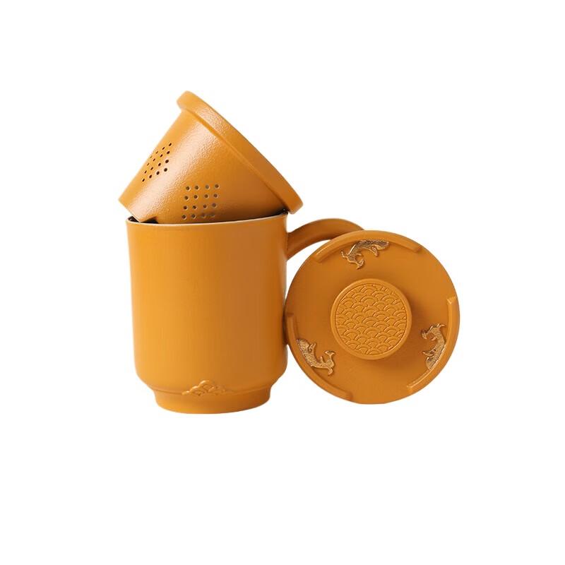 Lubaofeng Auspicious Glazed Ceramic Lidded Tea Cup
Lubaofeng Auspicious Glazed Ceramic Lidded Tea Cup