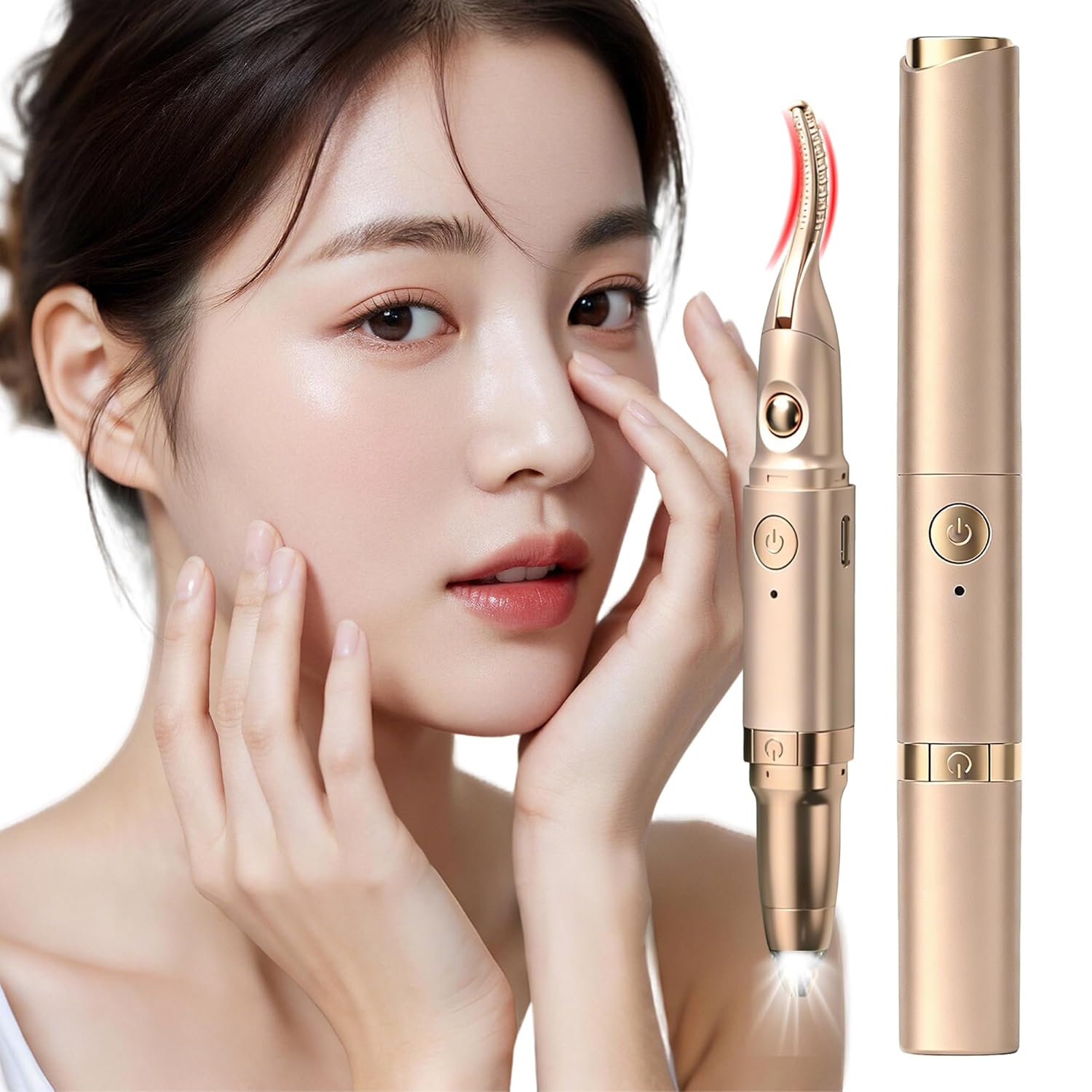 eyelash curler eyebrow shaver industry-first 2in1 Type-C rechargeable 10 seconds preheating long-lasting hold clamp 60C/70C 2-stage temperature power
eyelash curler eyebrow shaver industry-first 2in1 Type-C rechargeable 10 seconds preheating long-lasting hold clamp 60C/70C 2-stage temperature power