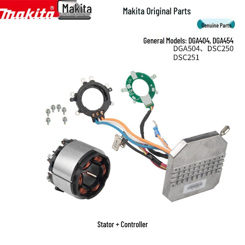 Запчастини для кутової шліфувальної машини Makita DGA504: Ротор, Статор, Контролер, Корпус перемикача, Натискна пластина, Редуктор
Запчастини для кутової шліфувальної машини Makita DGA504: Ротор, Статор, Контролер, Корпус перемикача, Натискна пластина, Редуктор