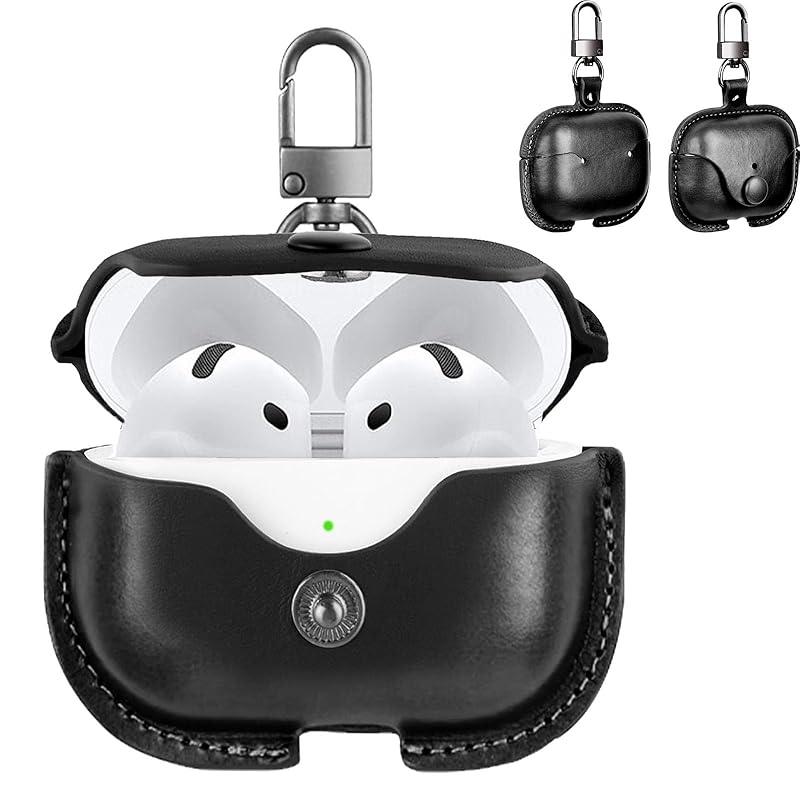 BUITFOU AirPods 4 for Case (2024) Air Pods 3 cover pu leather genuine leather air pods 4 leather case cover Fall prevention Shockproof led light
BUITFOU AirPods 4 for Case (2024) Air Pods 3 cover pu leather genuine leather air pods 4 leather case cover Fall prevention Shockproof led light