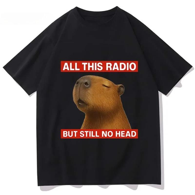 2026 Spring Summer Tshirt All This Radio But Still No Head Funny Capybara Printed T Shirts Women Casual Clothing 4XL
2026 Spring Summer Tshirt All This Radio But Still No Head Funny Capybara Printed T Shirts Women Casual Clothing 4XL