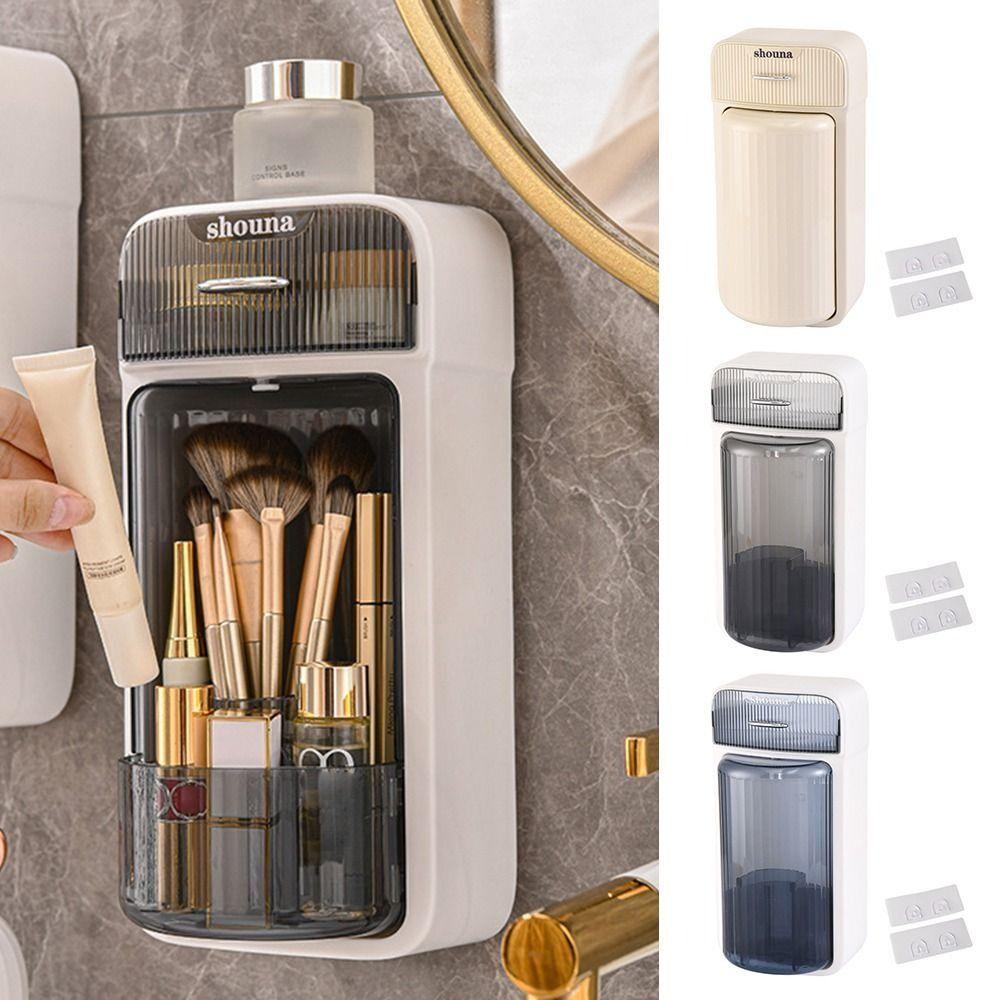 with Drawers Cosmetic Storage Box Wall Mounted Pencil Storage Rack Makeup Brush Holder Bathroom сірий
with Drawers Cosmetic Storage Box Wall Mounted Pencil Storage Rack Makeup Brush Holder Bathroom сірий