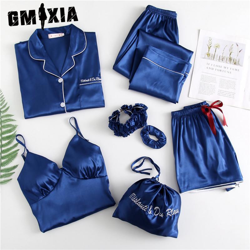 GMXIA Faux Silk Strawberry Long-sleeved Pajamas 7-piece Set, 7-piece Set of Silk Pajamas for Spring, Summer and Autumn Home Wear Pajama Sets M
GMXIA Faux Silk Strawberry Long-sleeved Pajamas 7-piece Set, 7-piece Set of Silk Pajamas for Spring, Summer and Autumn Home Wear Pajama Sets M