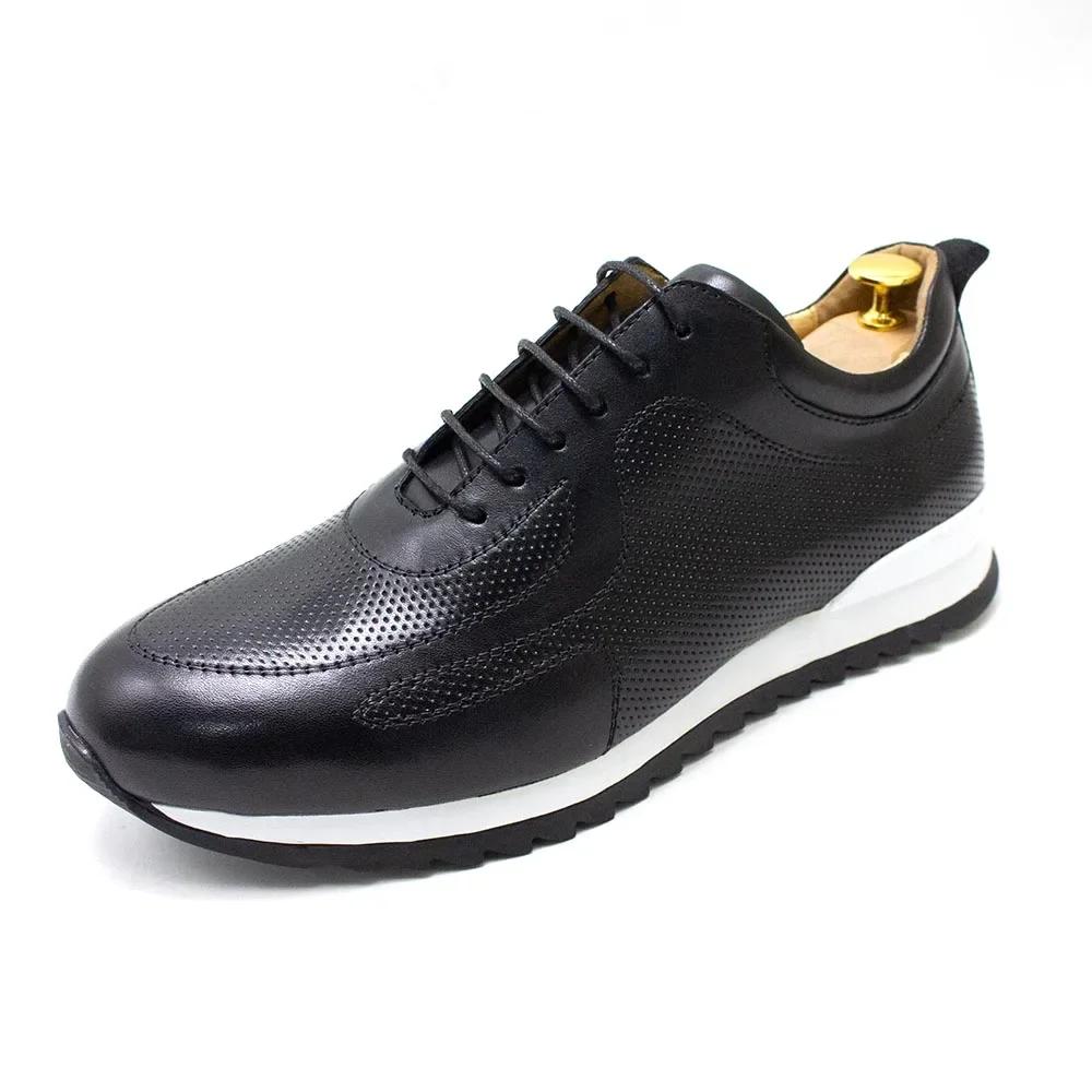 Mens Genuine Leather Sneakers Lace-Up Comfortable Oxford Classic Casual Shoes for Men Outdoor Street Travel Flat Footwear 46 чорний
Mens Genuine Leather Sneakers Lace-Up Comfortable Oxford Classic Casual Shoes for Men Outdoor Street Travel Flat Footwear 46 чорний