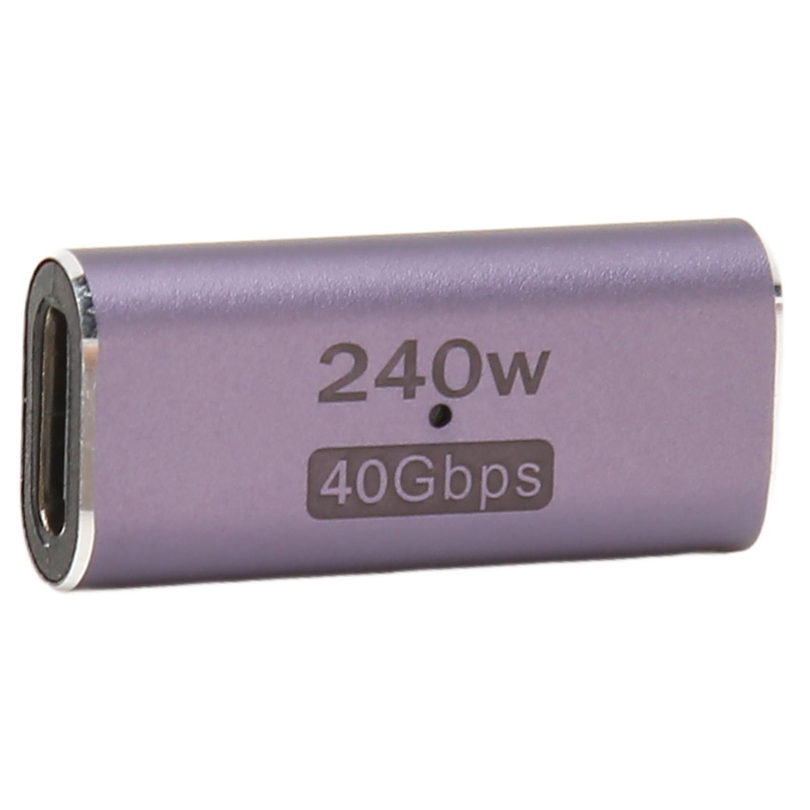 USB4.0 C Female to Female Adapter Support PD 240W 40Gbps 8K 60Hz USB Type C Coupler for Laptop
USB4.0 C Female to Female Adapter Support PD 240W 40Gbps 8K 60Hz USB Type C Coupler for Laptop