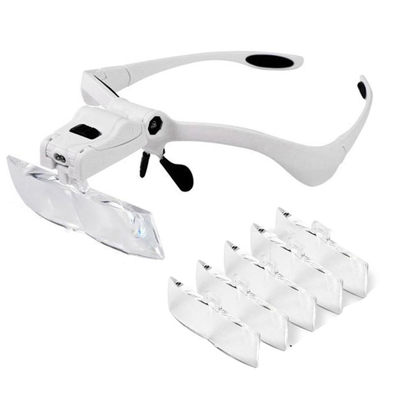 Headband Magnifying Glass 1X 1.5X 2X 2.5X 3.5X Lens Adjustment Lightweight LED Head Mount Magnifier
Headband Magnifying Glass 1X 1.5X 2X 2.5X 3.5X Lens Adjustment Lightweight LED Head Mount Magnifier