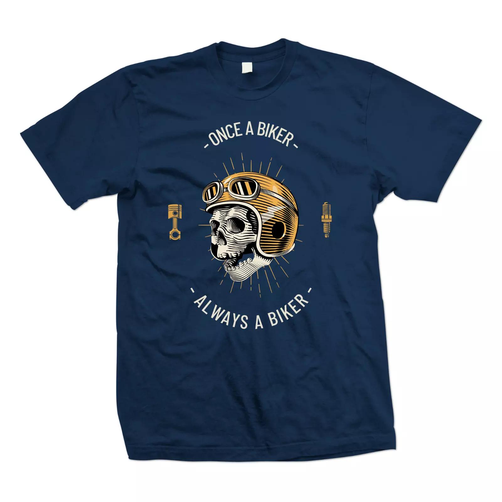 Biker Motorcycle T Shirt Once A Biker Always S 
Biker Motorcycle T Shirt Once A Biker Always S