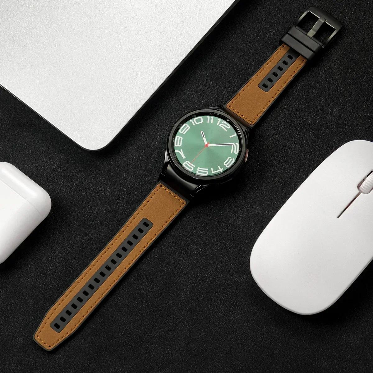 22 мм Быстросъемный кожаный ремешок для Samsung Galaxy Watch 6 5 4 40 44 мм watch 5 pro 45 мм для 6/4 classic 43 47 мм 42 46 мм ремешок для часов Galaxy Watch 6 40 44
22 мм Быстросъемный кожаный ремешок для Samsung Galaxy Watch 6 5 4 40 44 мм watch 5 pro 45 мм для 6/4 classic 43 47 мм 42 46 мм ремешок для часов Galaxy Watch 6 40 44
