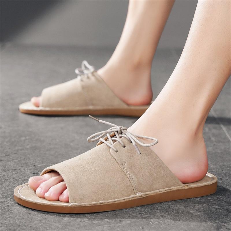 Men Slippers Handmade Simple Flats Brown Suede Sandals Summer Open Toe Beige Beach Shoes Plus Size 46 47 48 EU:48 бежевий
Men Slippers Handmade Simple Flats Brown Suede Sandals Summer Open Toe Beige Beach Shoes Plus Size 46 47 48 EU:48 бежевий