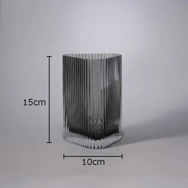 Transparent Relief Stripe Glass Vase Flower Pots Desk Decoration Flowers Arrangement Minimalism Crafts Floral Vases Modern Decor
Transparent Relief Stripe Glass Vase Flower Pots Desk Decoration Flowers Arrangement Minimalism Crafts Floral Vases Modern Decor