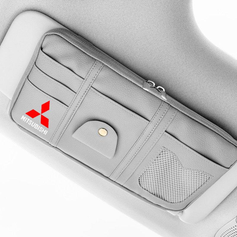 Car Sunshade Storage Clip Leather Glasses Storage Card Bag for Mitsubishi Lancer ASX Outlander Pajero Evolution Car Accessories
Car Sunshade Storage Clip Leather Glasses Storage Card Bag for Mitsubishi Lancer ASX Outlander Pajero Evolution Car Accessories