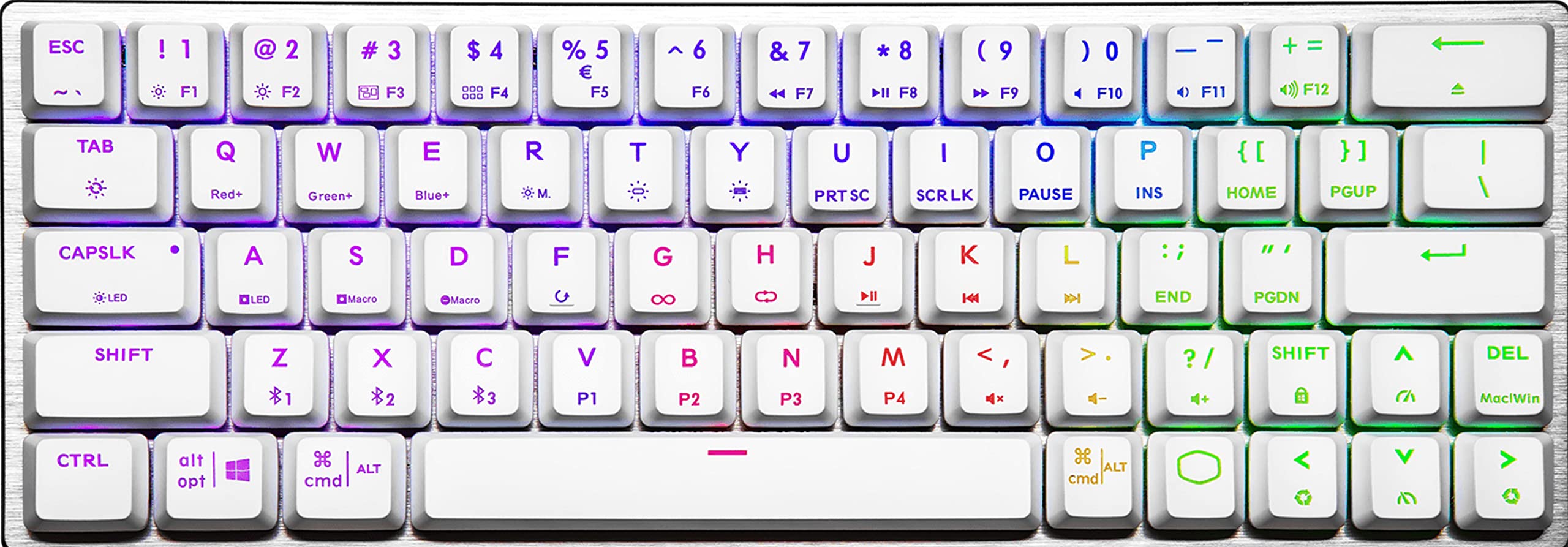 CoolerMaster SK622 White Compatible Tenkeyless Red Axis Mini Size Keyboard KB528 White Wired/Wireless On-the-Fly SK-622-SKTR1-US білий
CoolerMaster SK622 White Compatible Tenkeyless Red Axis Mini Size Keyboard KB528 White Wired/Wireless On-the-Fly SK-622-SKTR1-US білий