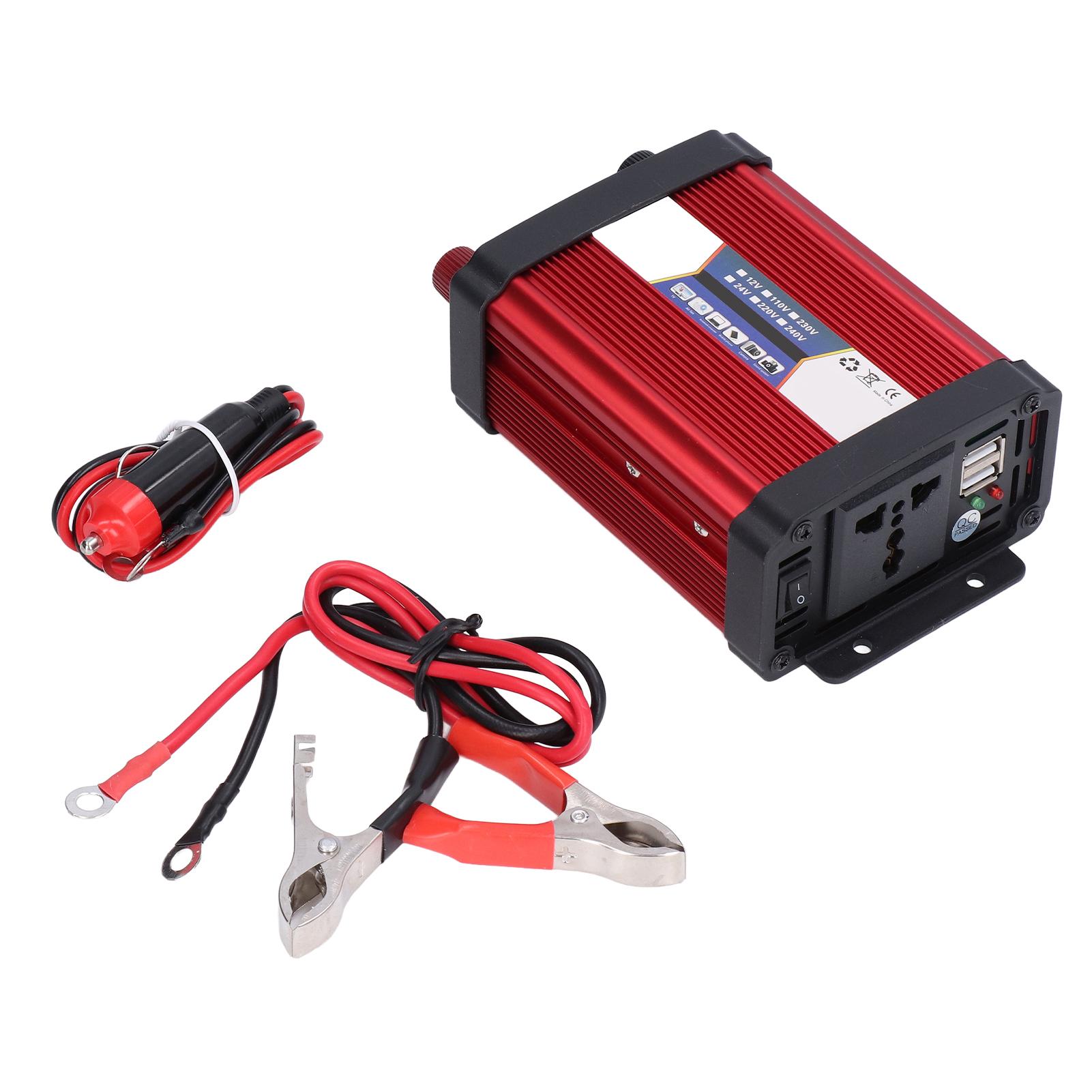 Car Inverter Modified Sine Wave Vehicle Power USB Charger Converter Adapter 1000W12V to 220V
Car Inverter Modified Sine Wave Vehicle Power USB Charger Converter Adapter 1000W12V to 220V