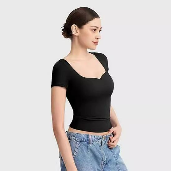 2024 Heart-Shaped Neck Slim-Fit Milk Silk Crop Top: Women s Short-Sleeve Pullover Extra Small кофейный
2024 Heart-Shaped Neck Slim-Fit Milk Silk Crop Top: Women s Short-Sleeve Pullover Extra Small кофейный