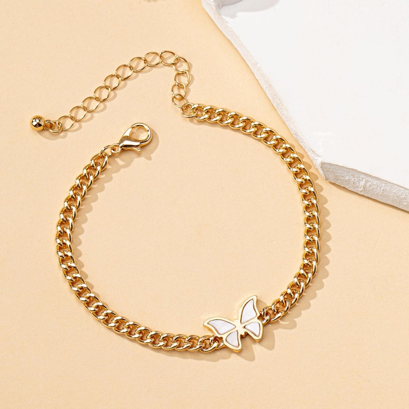 A Women s Bracelet, Simple Chain with Butterfly Pendant, Suitable for Daily Wear and Vacation Wear
A Women s Bracelet, Simple Chain with Butterfly Pendant, Suitable for Daily Wear and Vacation Wear