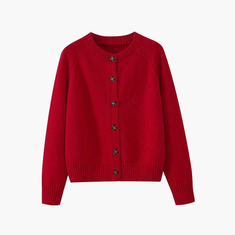 New Goods on the Cabinet 100% Cotton Red Cardigan Women s round Neck Sweater Outwear Outerwear Sweater Tops Loose 5 Deep Big Red L
New Goods on the Cabinet 100% Cotton Red Cardigan Women s round Neck Sweater Outwear Outerwear Sweater Tops Loose 5 Deep Big Red L