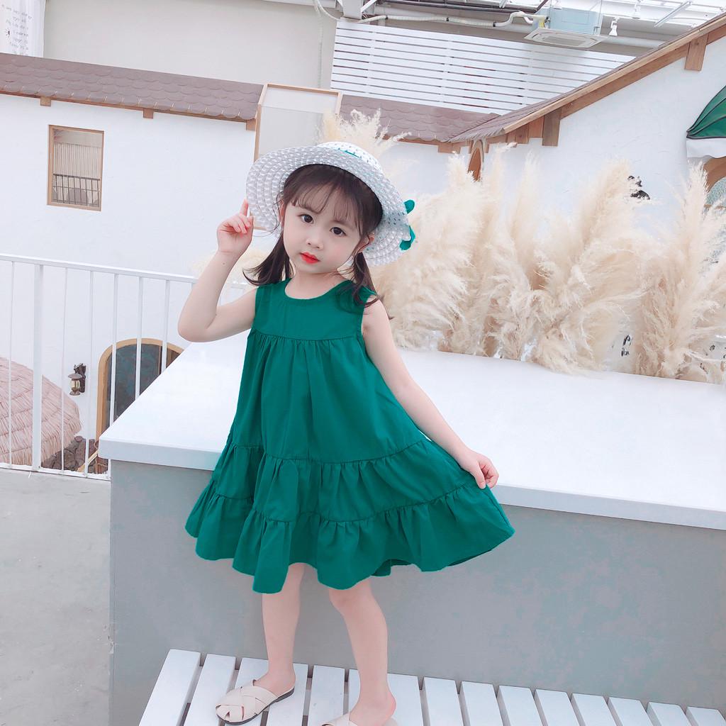 (SU)Однотонное платье принцессы с рюшами для маленьких девочек, одежда с кепкой
(SU)Однотонное платье принцессы с рюшами для маленьких девочек, одежда с кепкой