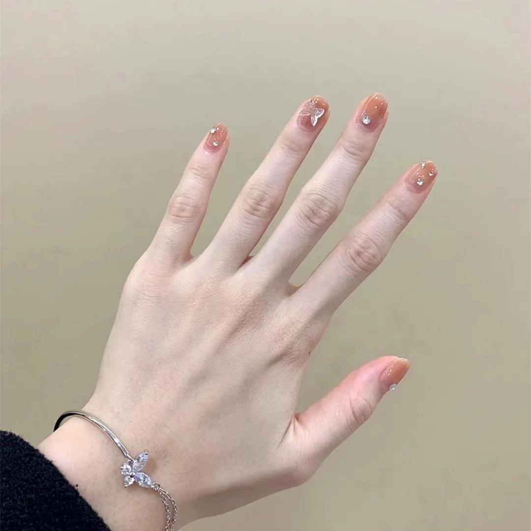 381-Ice Transparent Removable Butterfly Wearable Nails - Fresh Finished Manicure False Nail Patches
381-Ice Transparent Removable Butterfly Wearable Nails - Fresh Finished Manicure False Nail Patches