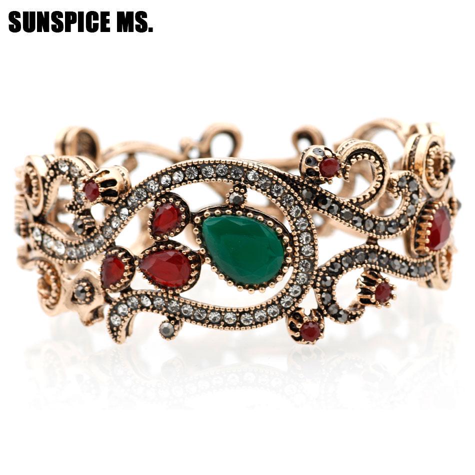 Винтажный модный турецкий полый цветок-скульптура браслет Ретро ювелирные изделия антикварный золотой цвет Pulseira комплект аксессуары для вечеринок зелёный
Винтажный модный турецкий полый цветок-скульптура браслет Ретро ювелирные изделия антикварный золотой цвет Pulseira комплект аксессуары для вечеринок зелёный