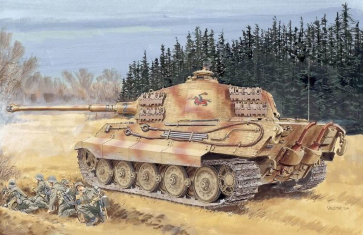 Platz Dragon WWII German Heavy Tank King Tiger Henschel Turret Plastic Model DR7246 1/72 Sd.Kfz182
Platz Dragon WWII German Heavy Tank King Tiger Henschel Turret Plastic Model DR7246 1/72 Sd.Kfz182