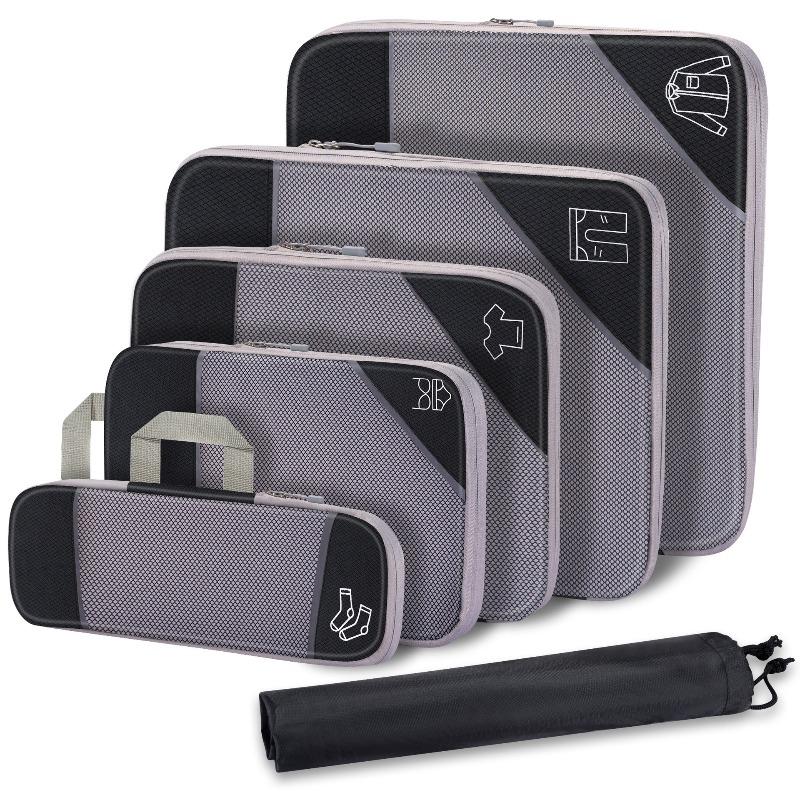 6 PCS Travel Compressed Packing Cubes Storage Bag Set With Shoe Bag Mesh Visual Luggage Lightweight Portable Suitcase Bag
6 PCS Travel Compressed Packing Cubes Storage Bag Set With Shoe Bag Mesh Visual Luggage Lightweight Portable Suitcase Bag