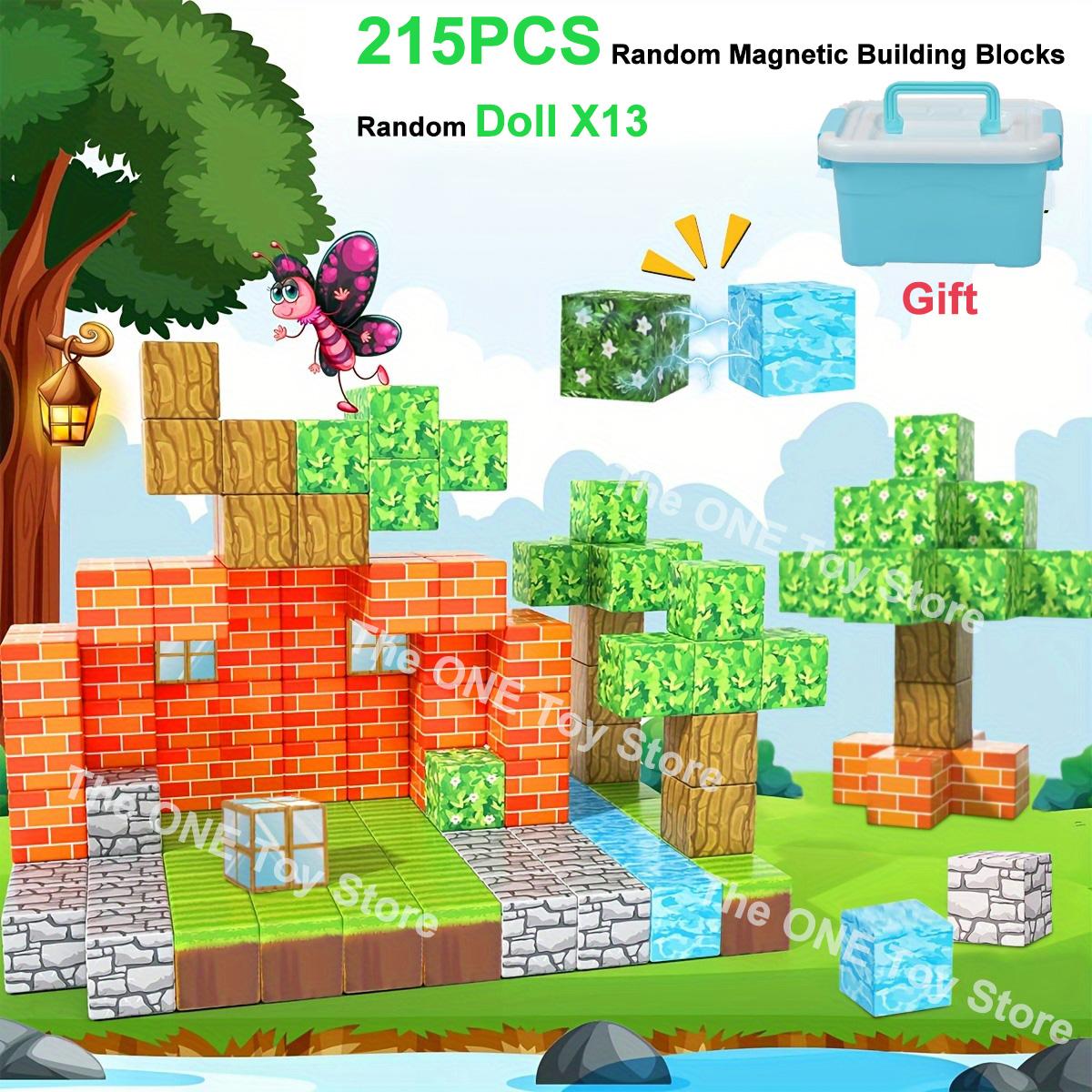 215PCS Magnetic Building World Cube Magnet World Blocks Set and 13pcs doll for Kid Age 3+ DIY Model Children Best Gift Toy
215PCS Magnetic Building World Cube Magnet World Blocks Set and 13pcs doll for Kid Age 3+ DIY Model Children Best Gift Toy