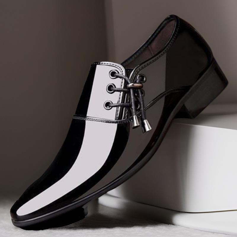 Чоловічі туфлі з блискучої шкіри великого розміру: Діловий і весільний стиль з гострим носом (Розміри 45-48) 45 чорний
Чоловічі туфлі з блискучої шкіри великого розміру: Діловий і весільний стиль з гострим носом (Розміри 45-48) 45 чорний