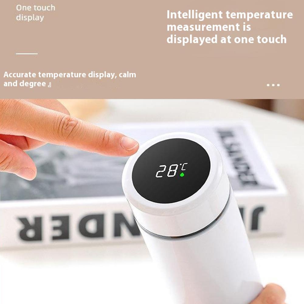 500ML Smart Thermos Bottle 304 Stainless Steel Temperature Display Insulated Intelligent Coffee Cup (No FDA Certificate) White
500ML Smart Thermos Bottle 304 Stainless Steel Temperature Display Insulated Intelligent Coffee Cup (No FDA Certificate) White