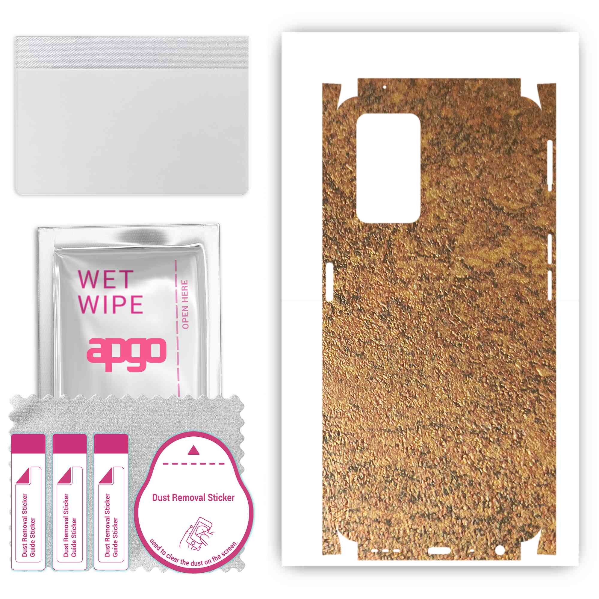 apgo Protective Skin Sticker for the back+sides compatible with Oppo K10, Full Wrap Film, Foil, Vinyl - Pattern Rusty Copper
apgo Protective Skin Sticker for the back+sides compatible with Oppo K10, Full Wrap Film, Foil, Vinyl - Pattern Rusty Copper