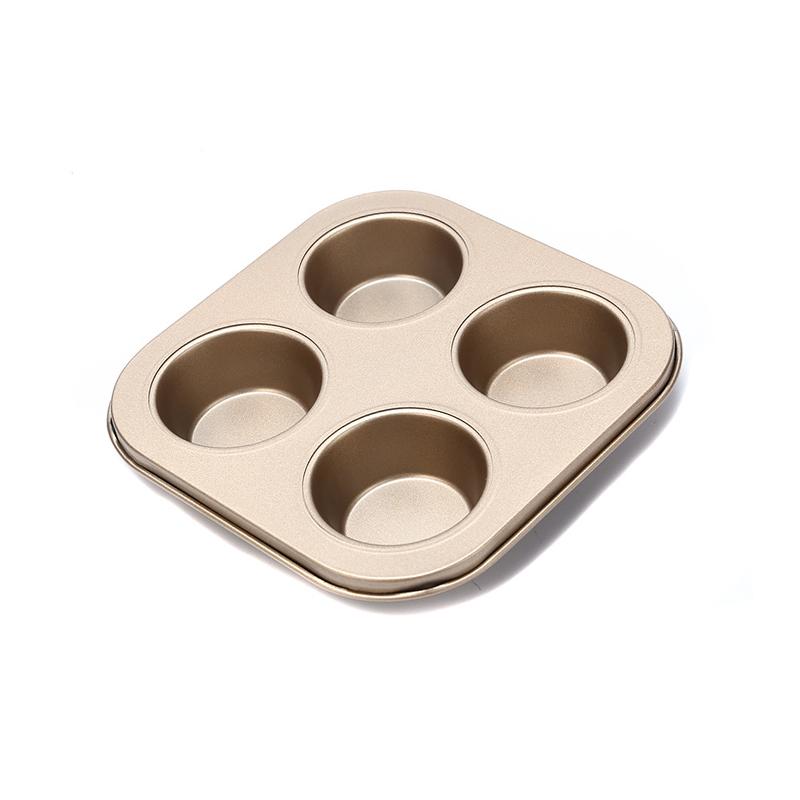 4 Holes Non-Stick Cupcake Baking Tray Carbon Steel Muffin Pan Cake Mould Egg Tart Baking Mold Round Biscuit Pan Kitchen Bakeware
4 Holes Non-Stick Cupcake Baking Tray Carbon Steel Muffin Pan Cake Mould Egg Tart Baking Mold Round Biscuit Pan Kitchen Bakeware
