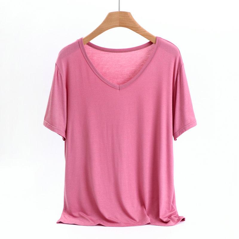 Модальная женская приталенная футболка с V-образным вырезом и коротким рукавом - Универсальная, легкая, доступна в больших размерах 4XL
Модальная женская приталенная футболка с V-образным вырезом и коротким рукавом - Универсальная, легкая, доступна в больших размерах 4XL