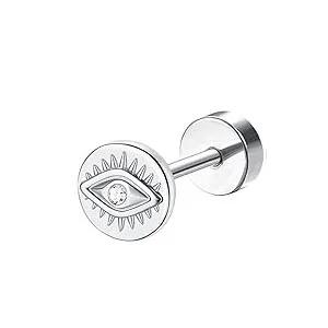 Bobisty 1PC Cartilage Stainless Steel Earrings for Women Flat Back Stud Earrings for Cartilage Helix Piercing Jewelry 1mm(18G)x6mm
Bobisty 1PC Cartilage Stainless Steel Earrings for Women Flat Back Stud Earrings for Cartilage Helix Piercing Jewelry 1mm(18G)x6mm