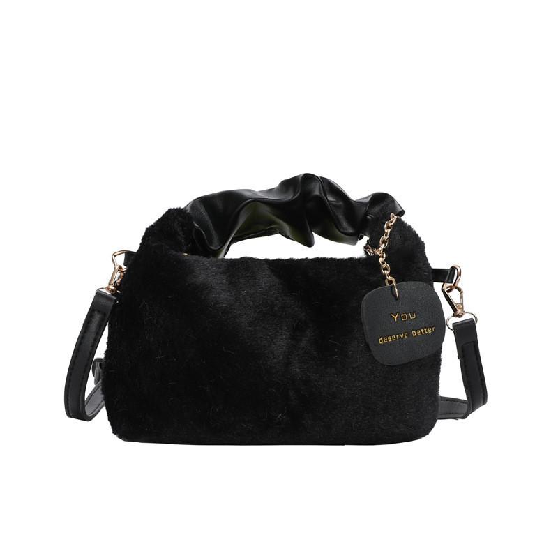 2024 Latest Plush Texture Handbag Street Fashion Small Bag Women Casual Trendy Crossbody Shoulder Tote чёрный
2024 Latest Plush Texture Handbag Street Fashion Small Bag Women Casual Trendy Crossbody Shoulder Tote чёрный
