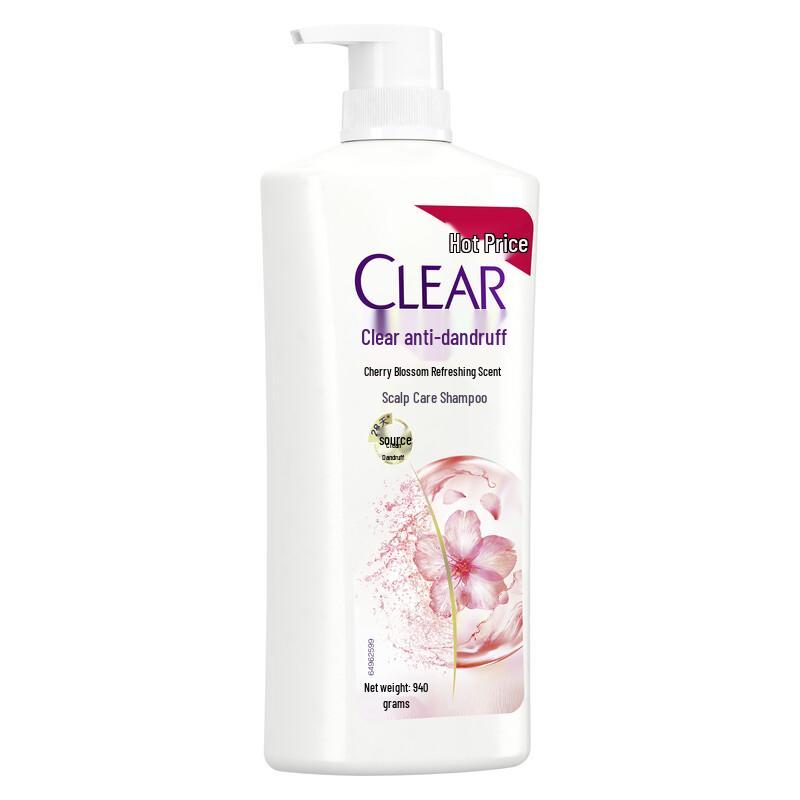 Clear Anti-Dandruff Cherry Blossom Scalp Care Shampoo
Clear Anti-Dandruff Cherry Blossom Scalp Care Shampoo