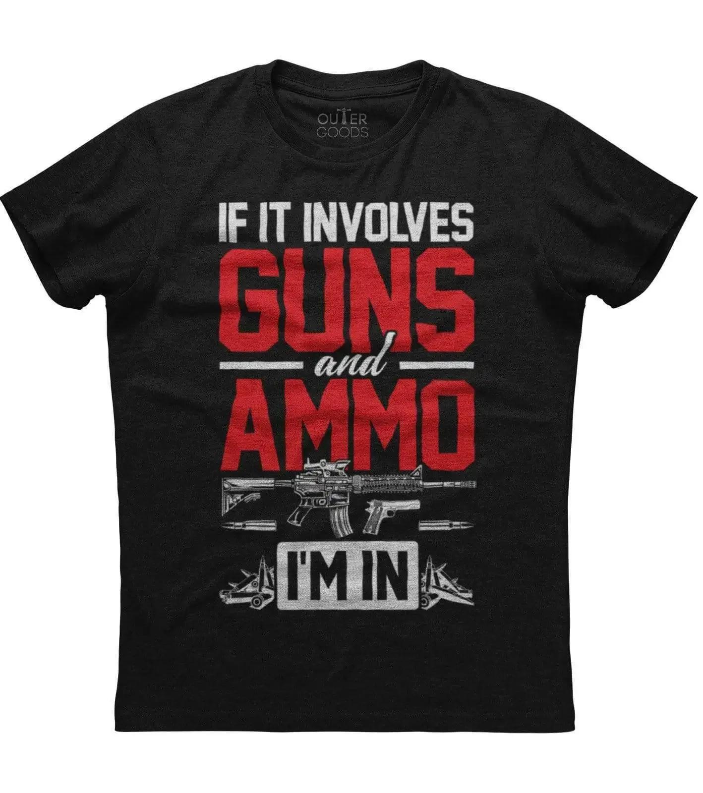 If It Involves Guns and Ammo Im in Funny Gun Owners Gift TShirt 100 Cotton ONeck Summer Short Sleeve Casual Mens Tshirt 4XL
If It Involves Guns and Ammo Im in Funny Gun Owners Gift TShirt 100 Cotton ONeck Summer Short Sleeve Casual Mens Tshirt 4XL
