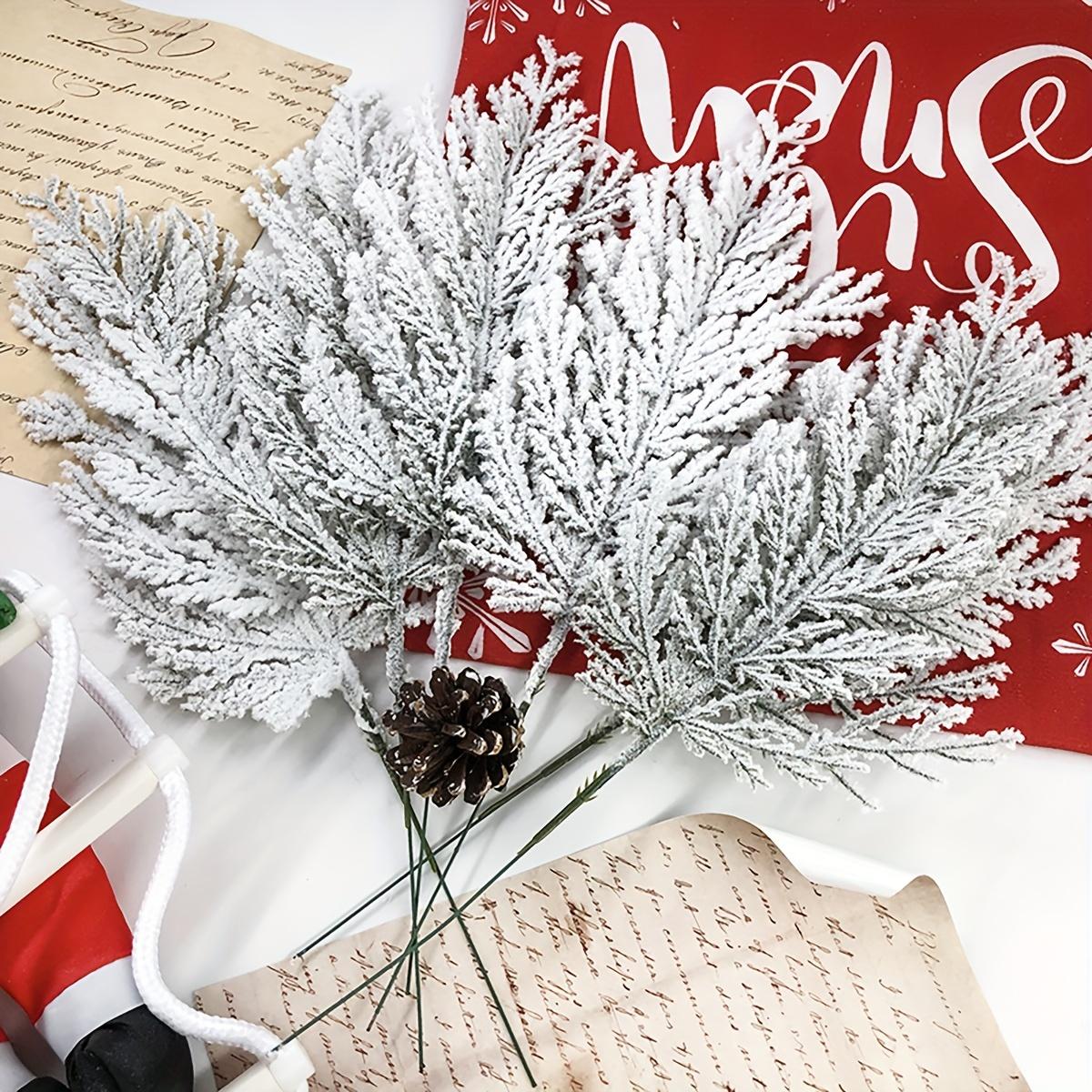 24 Pcs Artificial Pine Needles Branches, Glitter Fake Floral Twig Picks, Christmas Tree & Wreath Decor, Craft Supplies for Holiday Home Decor 24pcs
24 Pcs Artificial Pine Needles Branches, Glitter Fake Floral Twig Picks, Christmas Tree & Wreath Decor, Craft Supplies for Holiday Home Decor 24pcs