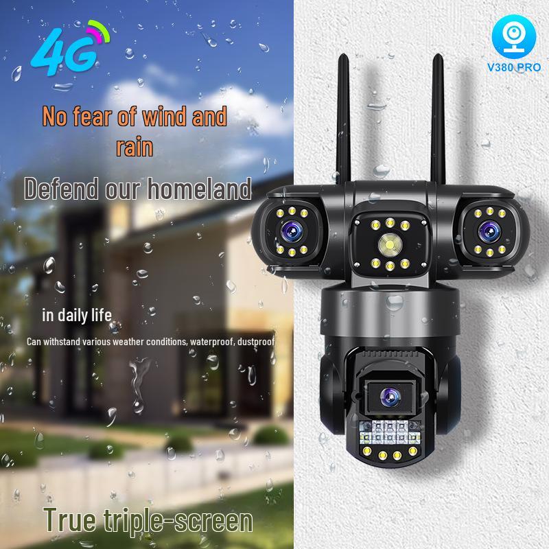 Outdoor 4G WiFi Security Camera - V380Pro, Remote Mobile Monitoring, Long Battery Life V380PRO/3-Eye Camera/Wi-Fi Version
Outdoor 4G WiFi Security Camera - V380Pro, Remote Mobile Monitoring, Long Battery Life V380PRO/3-Eye Camera/Wi-Fi Version
