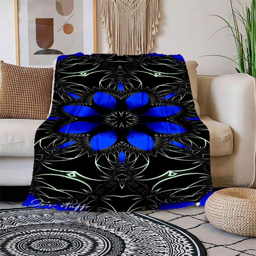 Blue Mandala Abstract Art Print - Wall Decor Poster Blanket Flannel Throw Blanket for Sofa, Bed, Travel, Camping, Office, Couch, Chair, And 150x180cm
Blue Mandala Abstract Art Print - Wall Decor Poster Blanket Flannel Throw Blanket for Sofa, Bed, Travel, Camping, Office, Couch, Chair, And 150x180cm