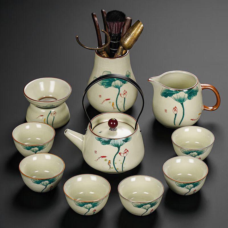 Jiakangming Ru Kiln Ceramic Kung Fu Tea Set
Jiakangming Ru Kiln Ceramic Kung Fu Tea Set
