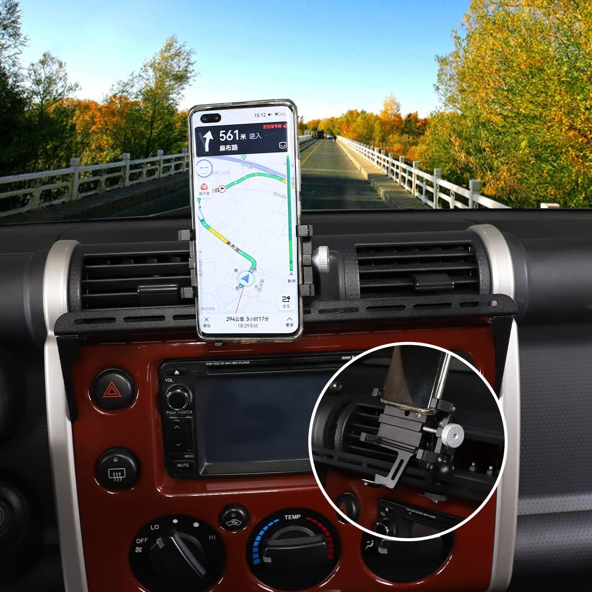 LLKUANG Car Instrument Panel Track Mobile Phone Holder Trim for Toyota FJ Cruiser 2007-2021 Central Control Air Vent Multifunctional Mobile Phone
LLKUANG Car Instrument Panel Track Mobile Phone Holder Trim for Toyota FJ Cruiser 2007-2021 Central Control Air Vent Multifunctional Mobile Phone